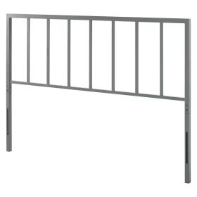 Full size Modern Classic Metal Headboard (Color: Grey)