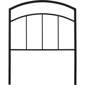 Twin size Transitional Headboard in Metal Finish (Color: textured black)
